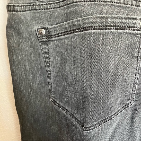 J Jill Charcoal Gray Authentic Fit Slim Ankle Jeans-18 - Picture 4 of 8